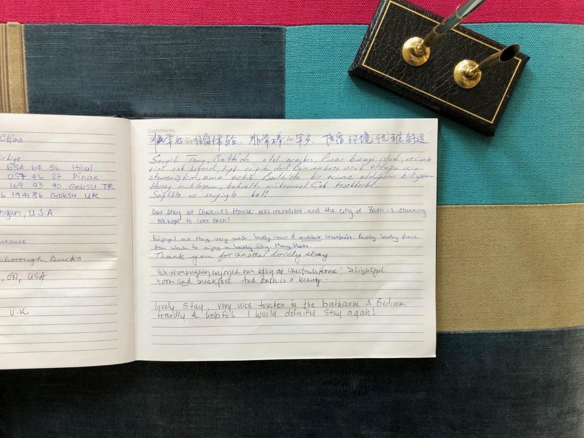 Chestnuts House Boutique B&B Bath Exterior photo A manuscript of the score of the 1988 version of the piece
